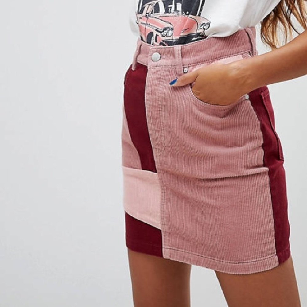 Skirt by Pull&Bear Color block design